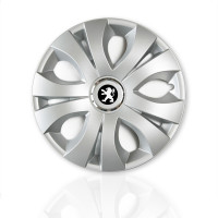 KRYTY KOLIES PRE PEUGEOT 14" TOP silver 4ks